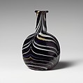 Glass mosaic perfume bottle, Glass, Roman