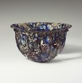 Ribbed mosaic glass bowl, Glass, Roman, probably Italian