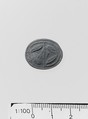 Ivory elliptical-shaped seal, Bone, Minoan