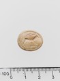 Ivory elliptical-shaped seal, Bone, Minoan