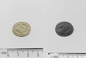 Ivory elliptical-shaped seal, Bone, Minoan