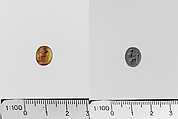 Carnelian ring stone, Sard, Roman