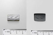 Agate flattened cylinder seal, Agate, burnt, Minoan