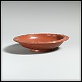 Terracotta bowl with barbotine decoration, Terracotta, Roman