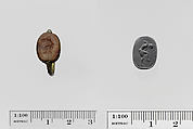 Carnelian scarab, Carnelian, gold, Greek