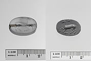 Chalcedony scaraboid seal, Chalcedony, Greek