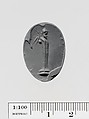 Mottled yellow jasper scaraboid seal, Jasper, yellow, Greek