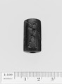 Black marble cylinder seal, Marble, black, Greek, Ionian