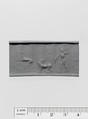 Black marble cylinder seal, Marble, black, Greek, Ionian