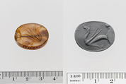 Chalcedony scaraboid seal, Chalcedony, Greek