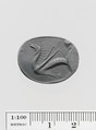 Chalcedony scaraboid seal, Chalcedony, Greek