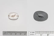 Rock crystal scaraboid seal, Rock crystal, Greek