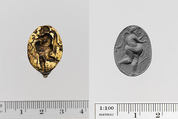 Gilt bronze ring, Bronze, gold, Greek