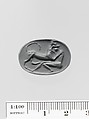 Steatite scaraboid seal, Steatite, Greek