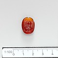 Carnelian ring stone, Signed by Aspasios, Carnelian, Roman