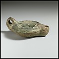Terracotta lamp, Terracotta, Roman