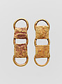 Two gold belt attachments, Gold, Roman