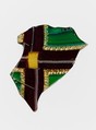 Glass striped mosaic fragment, Glass, Roman