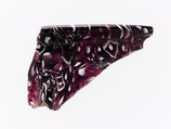 Glass mosaic ribbed bowl fragment, Glass, Roman