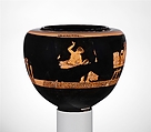 Terracotta dinos (deep round-bottomed bowl), Attributed to the Group of Vienna 4013, Terracotta, Greek, South Italian, Apulian