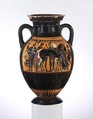 Terracotta amphora (jar), Terracotta, Greek, Attic