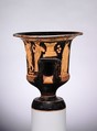 Terracotta calyx-krater (bowl for mixing wine and water), Terracotta, Greek, Attic