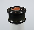 Terracotta pyxis (box), Terracotta, Greek, Attic