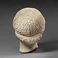 Limestone head of a female votary, Limestone, Cypriot