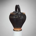 Miniature terracotta situla (bucket), Terracotta, Greek, South Italian, Apulian, Gnathian
