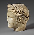 Marble head  of Herakles, Marble, Roman