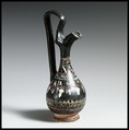 Oinochoe, Terracotta, Greek, South Italian, Apulian