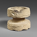 Circular limestone incense burner, Limestone, Cypriot