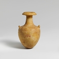 Miniature alabaster amphora (jar), Gypsum (alabaster), Cypriot
