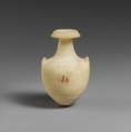 Miniature alabaster amphora (jar), Gypsum (alabaster), Cypriot