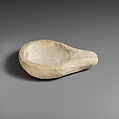 Limestone saucer lamp, Limestone, Cypriot