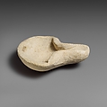 Limestone saucer lamp, Limestone, Cypriot
