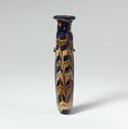 Glass alabastron (perfume bottle), Glass, Greek, Eastern Mediterranean or Italian