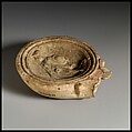 Terracotta oil lamp, Terracotta, Roman, Cypriot