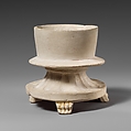 Limestone incense burner on three legs, Limestone, Cypriot