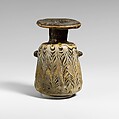 Glass squat alabastron (perfume bottle), Glass, Eastern Mediterranean or Italian
