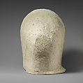 Limestone head of a veiled female votary, Limestone, Cypriot