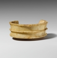 Fragmentary alabaster stemmed bowl, Gypsum (alabaster), Cypriot