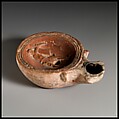 Terracotta oil lamp, Terracotta, Roman, Cypriot