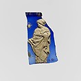 Glass cameo cup (scyphus) fragment, Glass, Roman