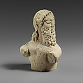 Fragment of a limestone statuette of a silen (?), Limestone, Cypriot