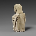 Limestone statuette of a “hunter” in Egyptianizing dress, Limestone, Cypriot
