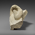 Two fragments of a limestone sarcophagus lid with snakes, Limestone, Cypriot