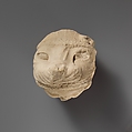 Limestone head of Herakles wearing the lion skin, Limestone, Cypriot
