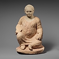 Limestone statuette of a temple girl, Limestone, Cypriot