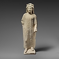 Limestone statuette of a boy, Limestone, Cypriot